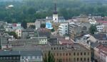 Nová radnice - pohled z vyhlídkové věže, Kostel Sv. Václava, Ostrava